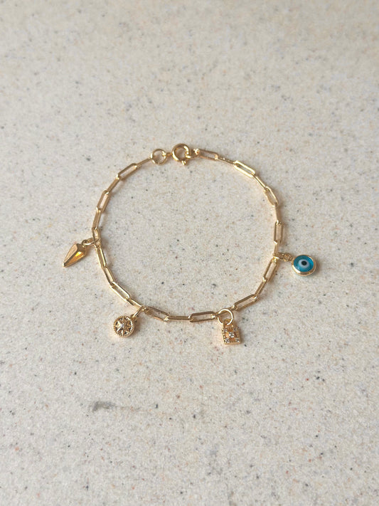 Evil eye Charm Bracelet